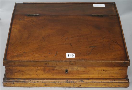 A slope front writing box